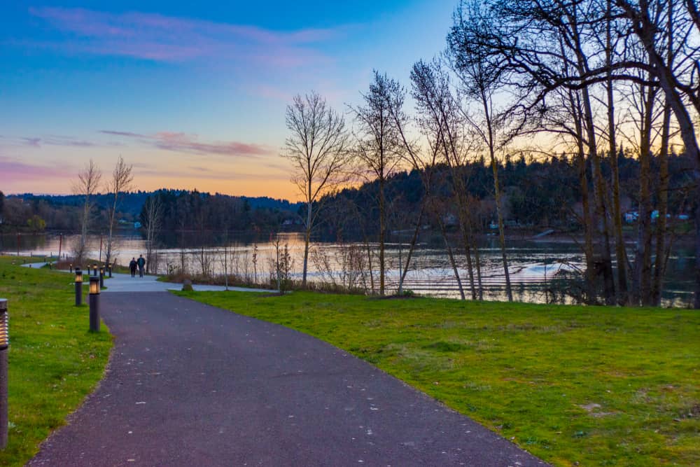 Milwaukie Riverfront Park along the Willamette